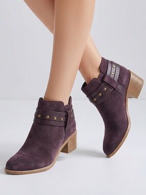 Clarks Breccan Shine Suede Somerset Ankle‎ Boot size 6.5